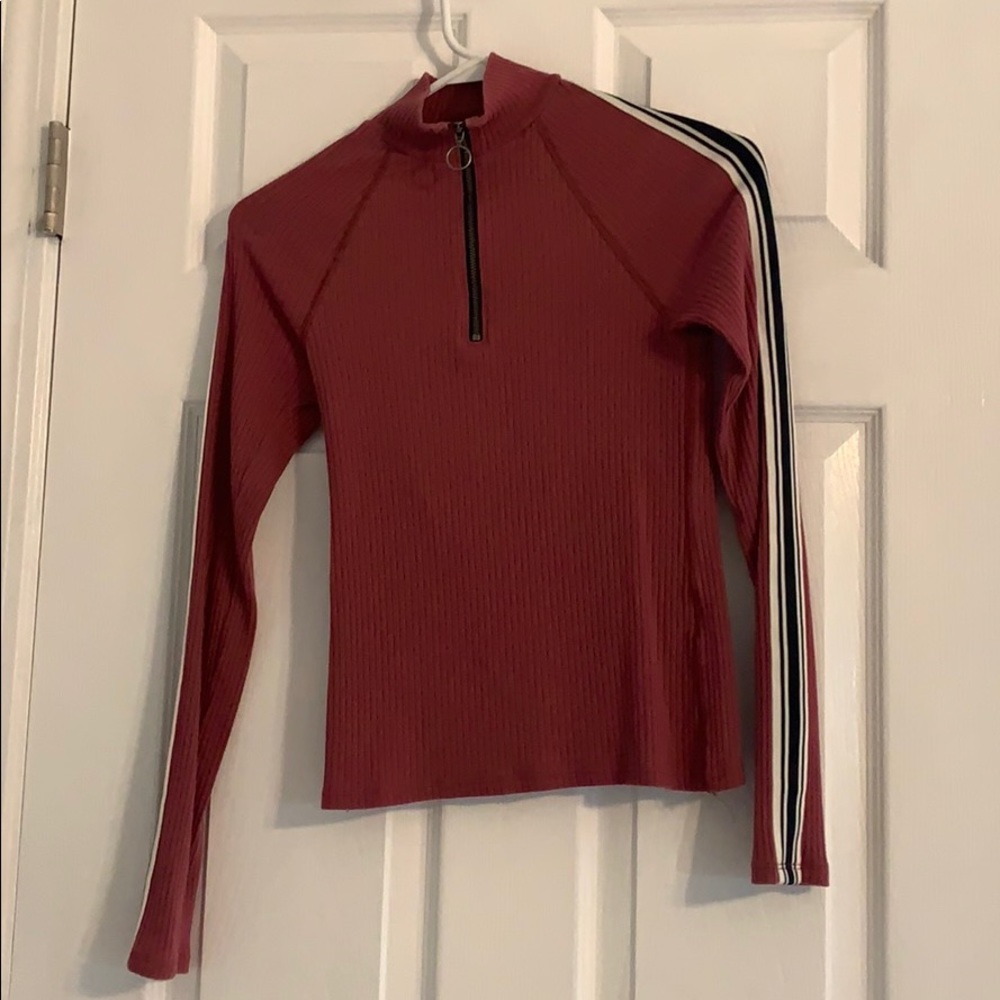 Purple long sleeve shirt